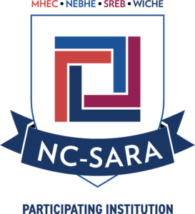 A graphic badge signifying that CCS is an NC-Sara Participating Institution