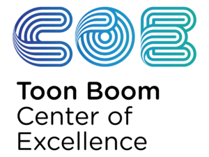 logo, COE Toon Boom center of excellence badge