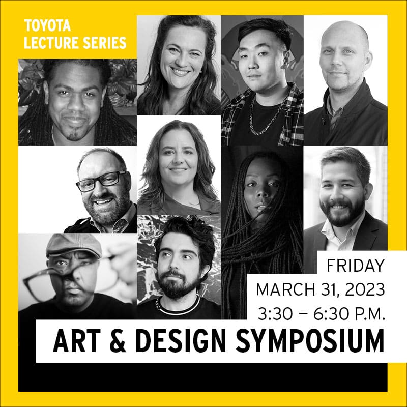 composite of headshots of the Art & Design Symposium Speakers