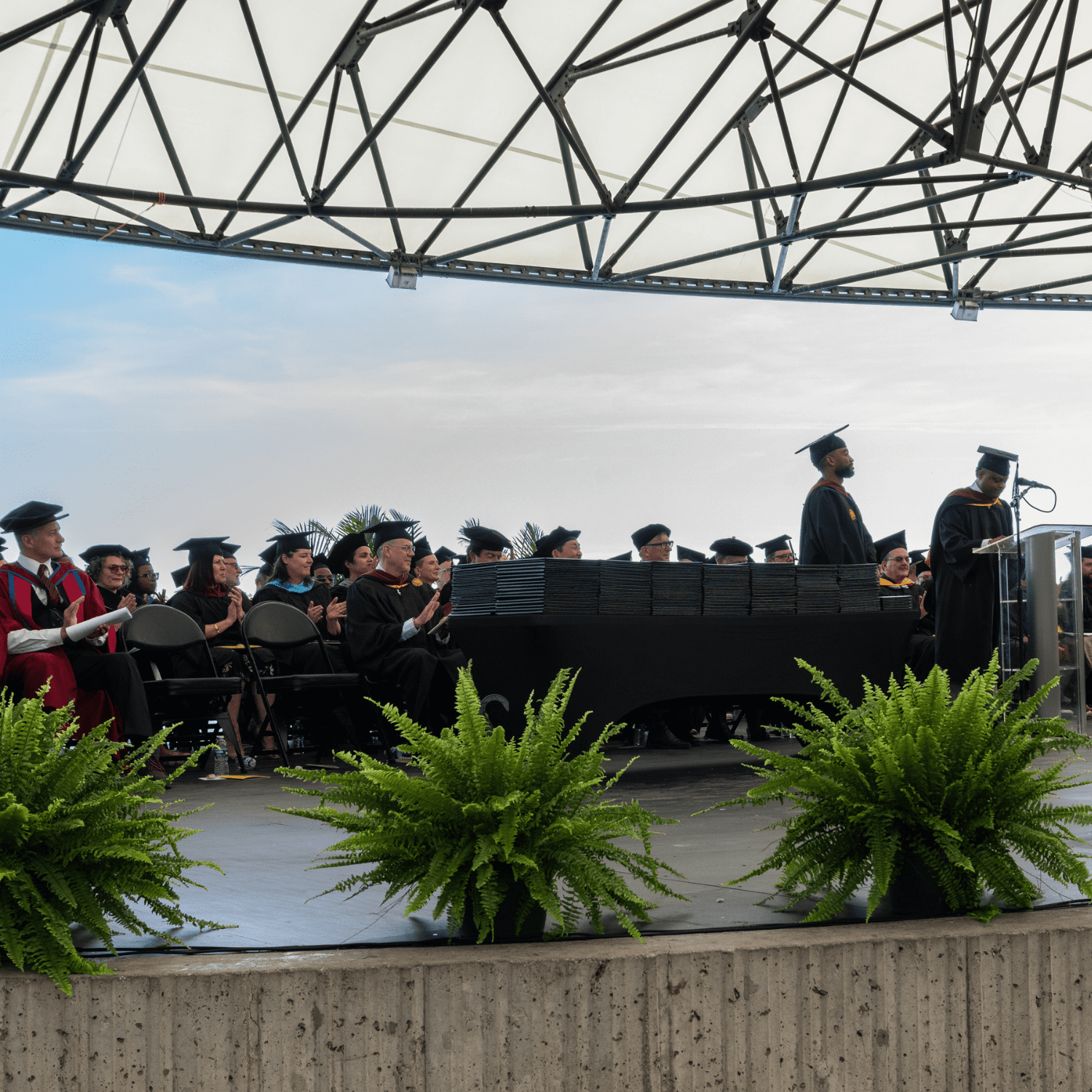 Mario Moore and leadership at graduation